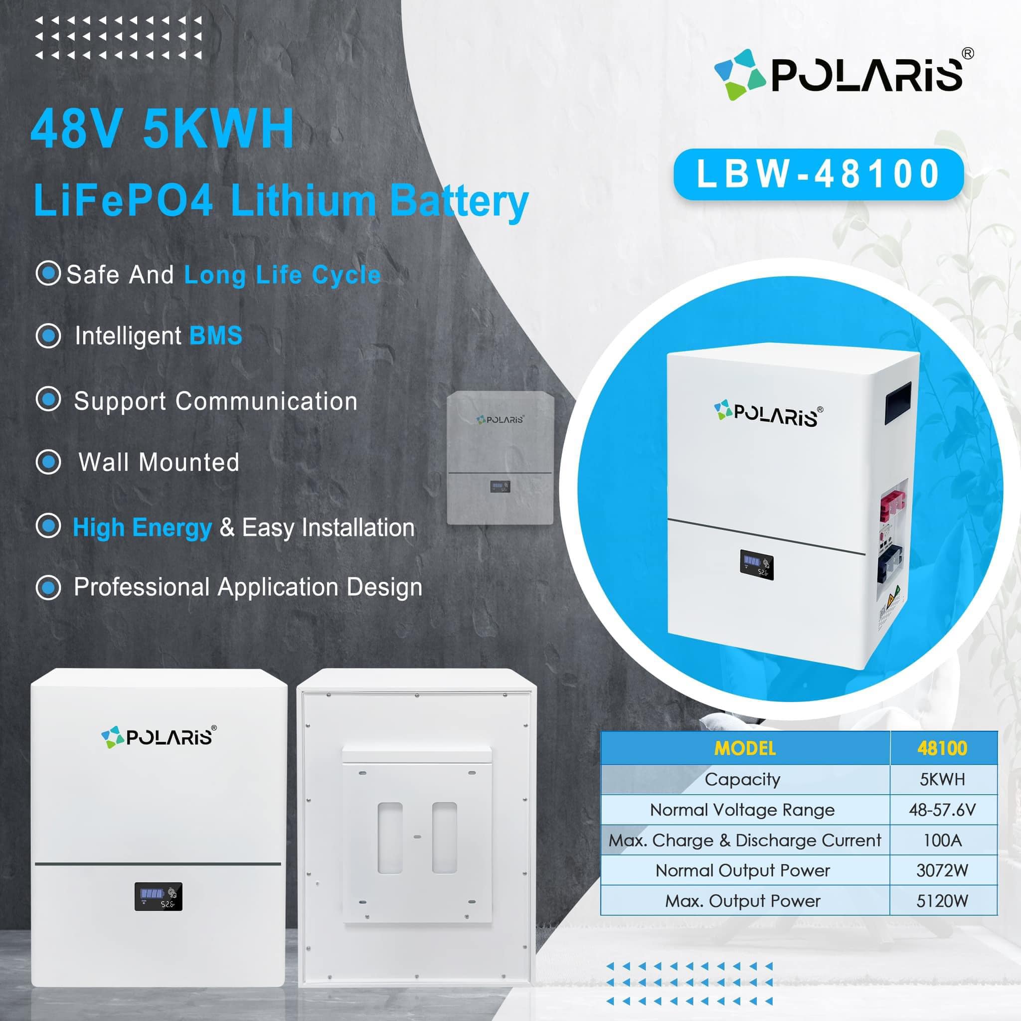 WALL MOUNTED LITHIUM BATTERY